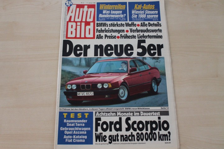 Deckblatt Auto Bild (02/1988)